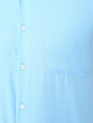 blue polyester formal shirt - 14992450 - Standard Image - 3
