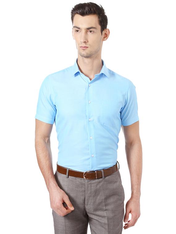 blue polyester formal shirt - 14992450 - Zoom Image - 1