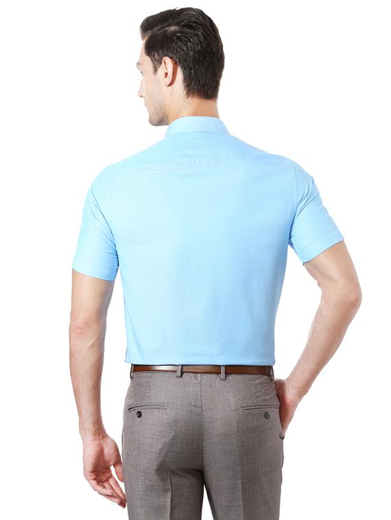 blue polyester formal shirt - 14992450 - Zoom Image - 2