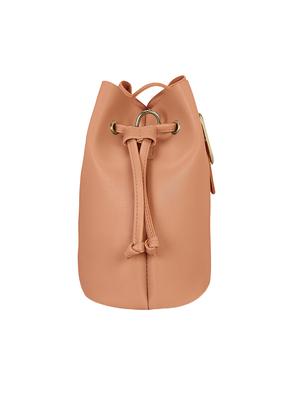 peach leatherette combo sling bag - 14992696 - Standard Image - 4