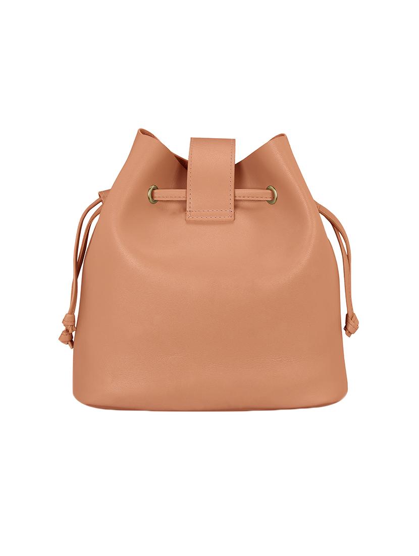 peach leatherette combo sling bag - 14992696 - Zoom Image - 2
