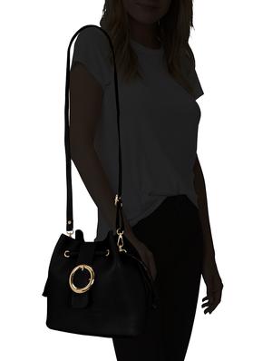 black leatherette combo sling bag - 14992699 - Standard Image - 5