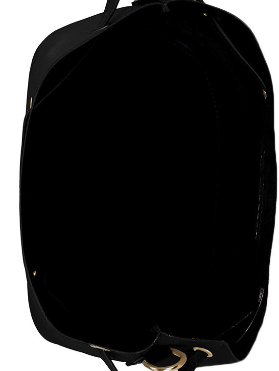black leatherette combo sling bag - 14992699 - Zoom Image - 3
