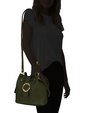 green leatherette combo sling bag - 14992702 - Standard Image - 5