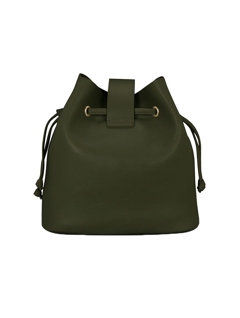 green leatherette combo sling bag - 14992702 - Zoom Image - 2