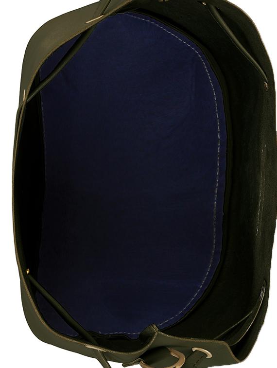 green leatherette combo sling bag - 14992702 - Zoom Image - 3