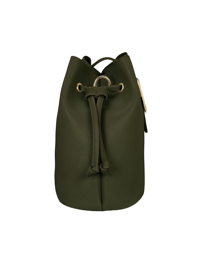 green leatherette combo sling bag - 14992702 - Zoom Image - 4