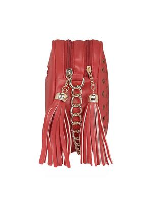 red leatherette sling bag - 14992706 - Standard Image - 4