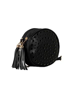 black leatherette sling bag - 14992710 - Standard Image - 5