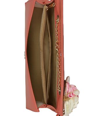 pink leatherette sling bag - 14992715 - Standard Image - 3
