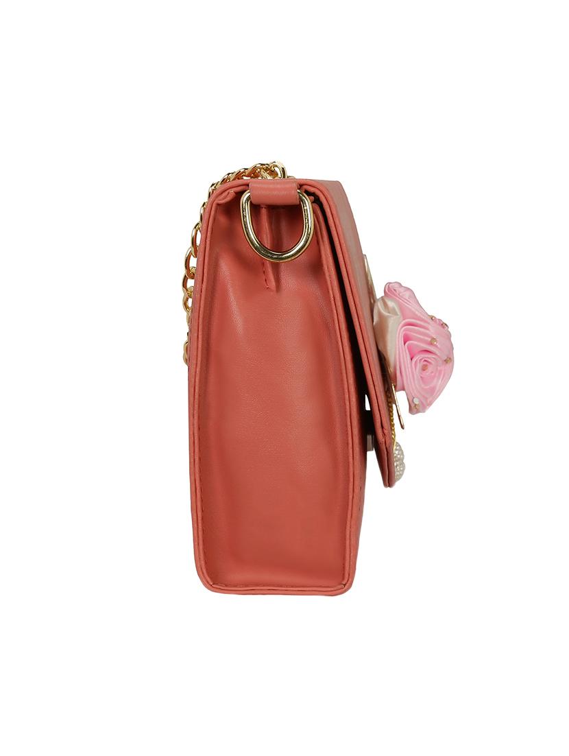 pink leatherette sling bag - 14992715 - Zoom Image - 4