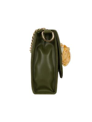 green leatherette sling bag - 14992718 - Standard Image - 4