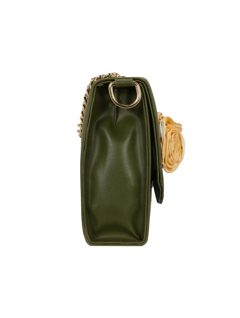 green leatherette sling bag - 14992718 - Zoom Image - 4