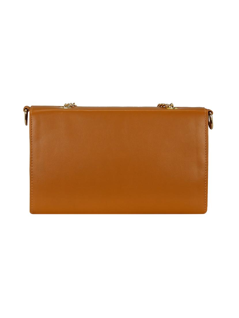 tan leatherette sling bag - 14992730 - Zoom Image - 2