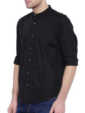 black cotton casual shirt - 14992893 - Standard Image - 2