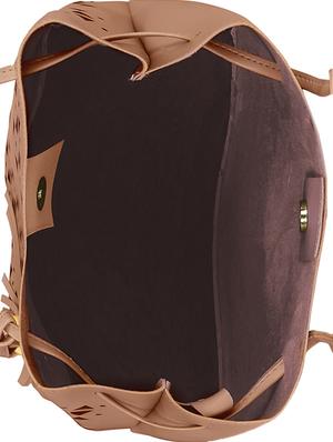 beige leatherette combo tote - 14993117 - Standard Image - 3