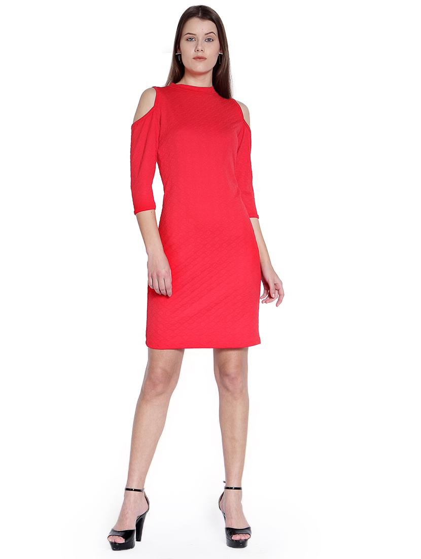 solid pink shift dress - 14993198 - Zoom Image - 1