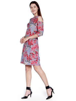 purple floral shift dress - 14993202 - Standard Image - 2