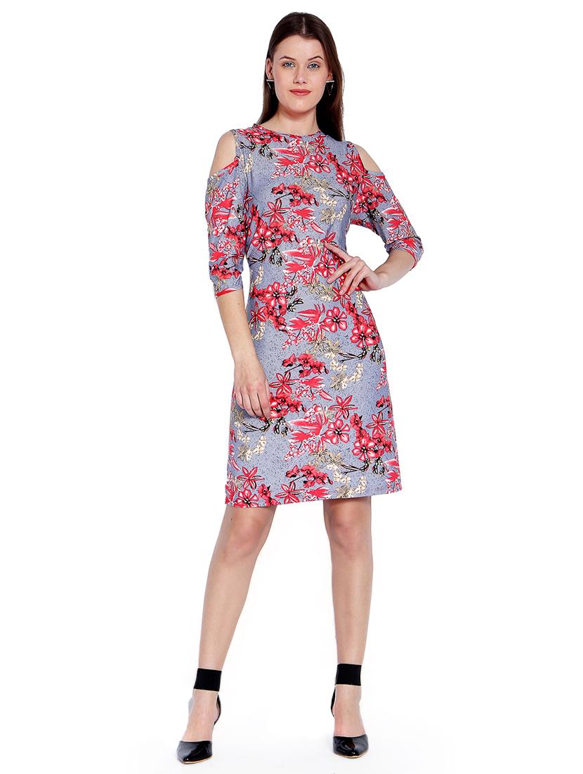 purple floral shift dress - 14993202 - Zoom Image - 1
