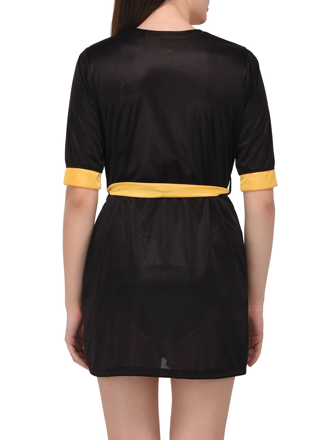 contrast detail sleepwear robe - 14993235 - Zoom Image - 3