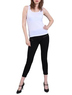 solid black cotton jegging - 14993729 - Standard Image - 4