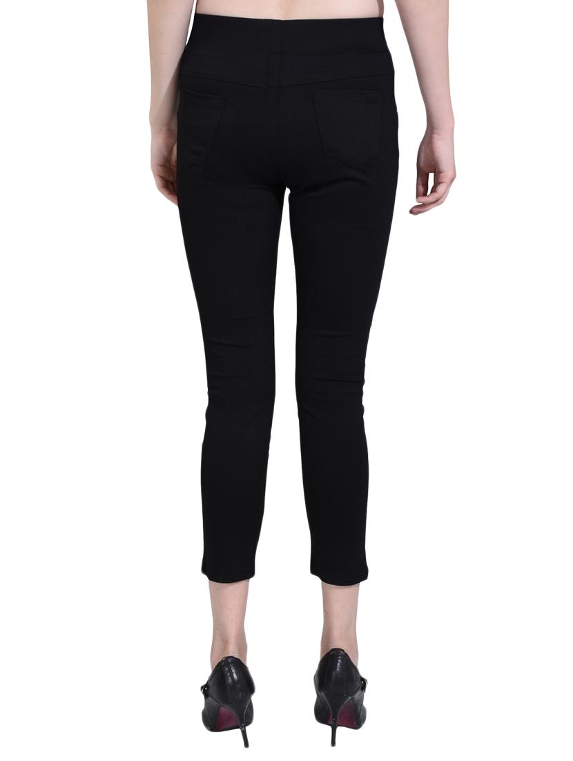 solid black cotton jegging - 14993729 - Zoom Image - 3