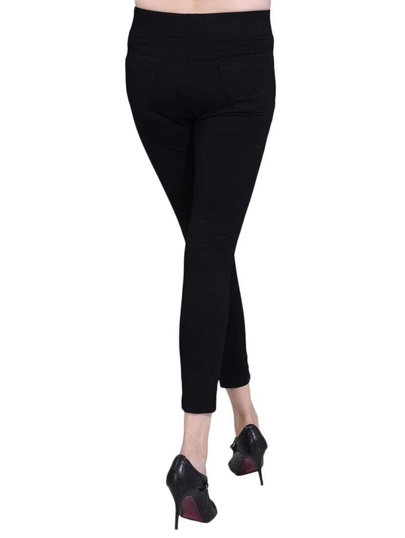 solid black cotton jegging - 14993730 - Zoom Image - 3
