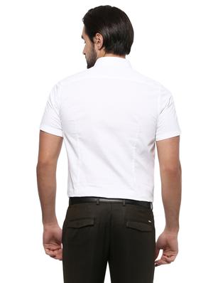 white polyester formal shirt - 14994582 - Standard Image - 2