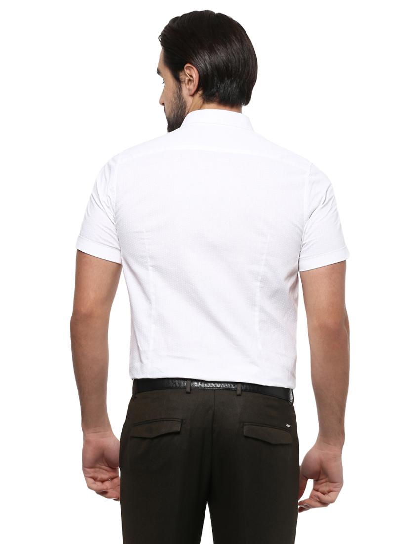 white polyester formal shirt - 14994582 - Zoom Image - 2