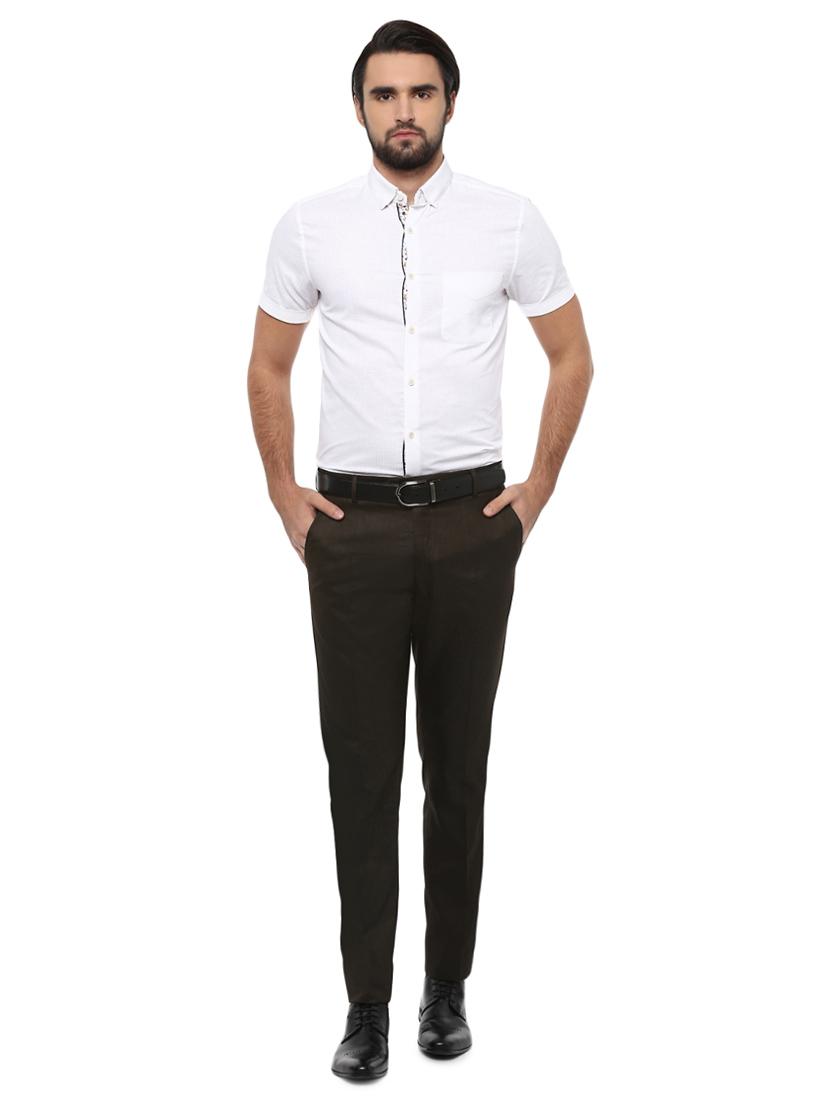 white polyester formal shirt - 14994582 - Zoom Image - 3