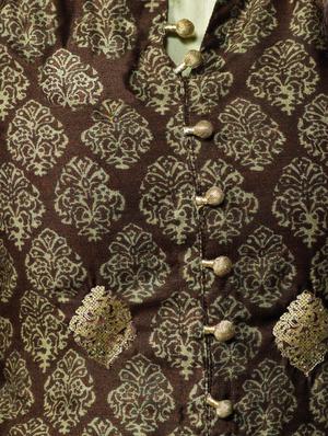 brown silk layered kurta - 14995052 - Standard Image - 3