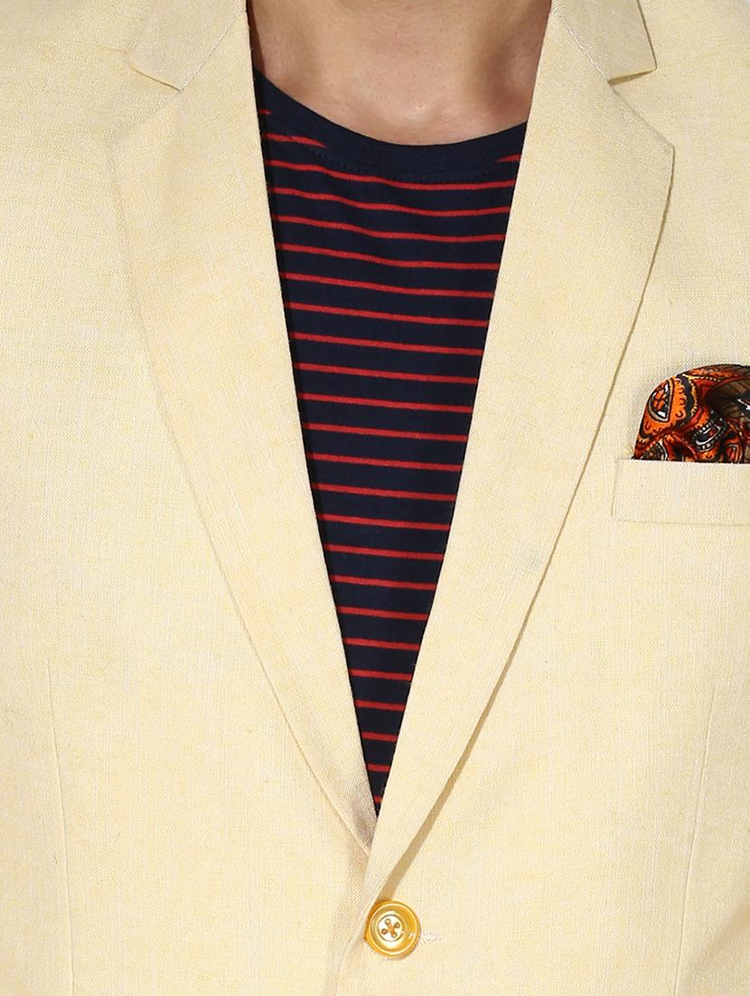 yellow linen casual blazer - 14996552 - Zoom Image - 5