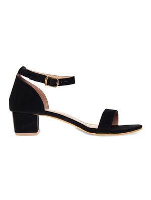 black suede ankle strap sandals - 14996666 - Standard Image - 2