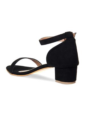 black suede ankle strap sandals - 14996666 - Standard Image - 3