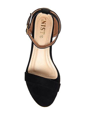 black suede ankle strap sandals - 14996666 - Standard Image - 4