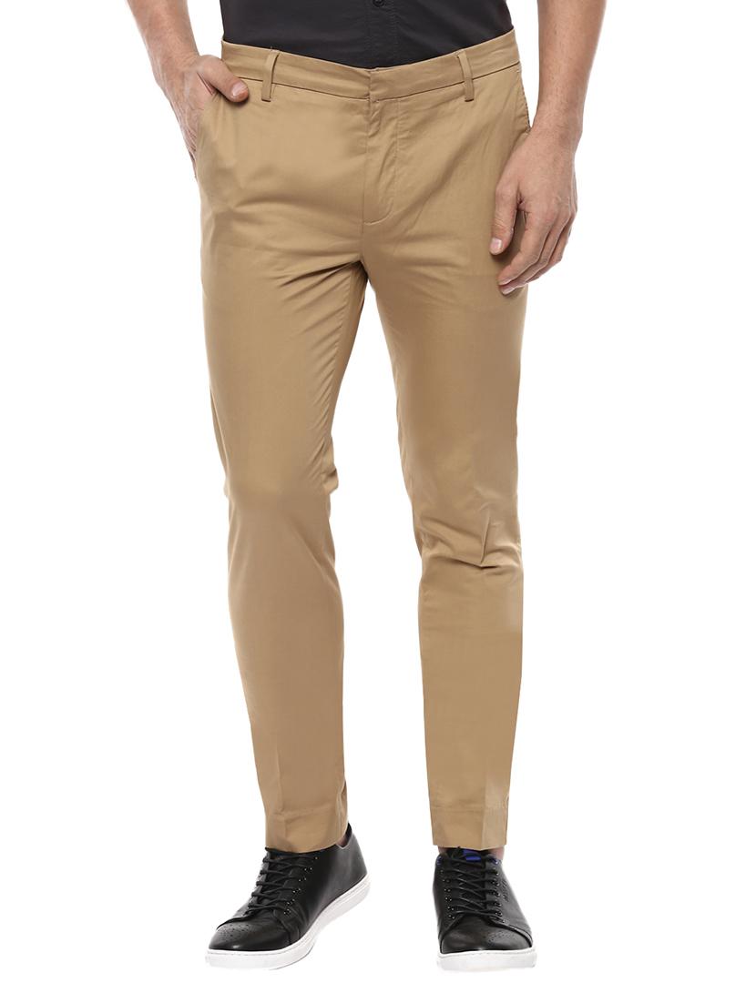 beige cotton chinos - 14997038 - Zoom Image - 1
