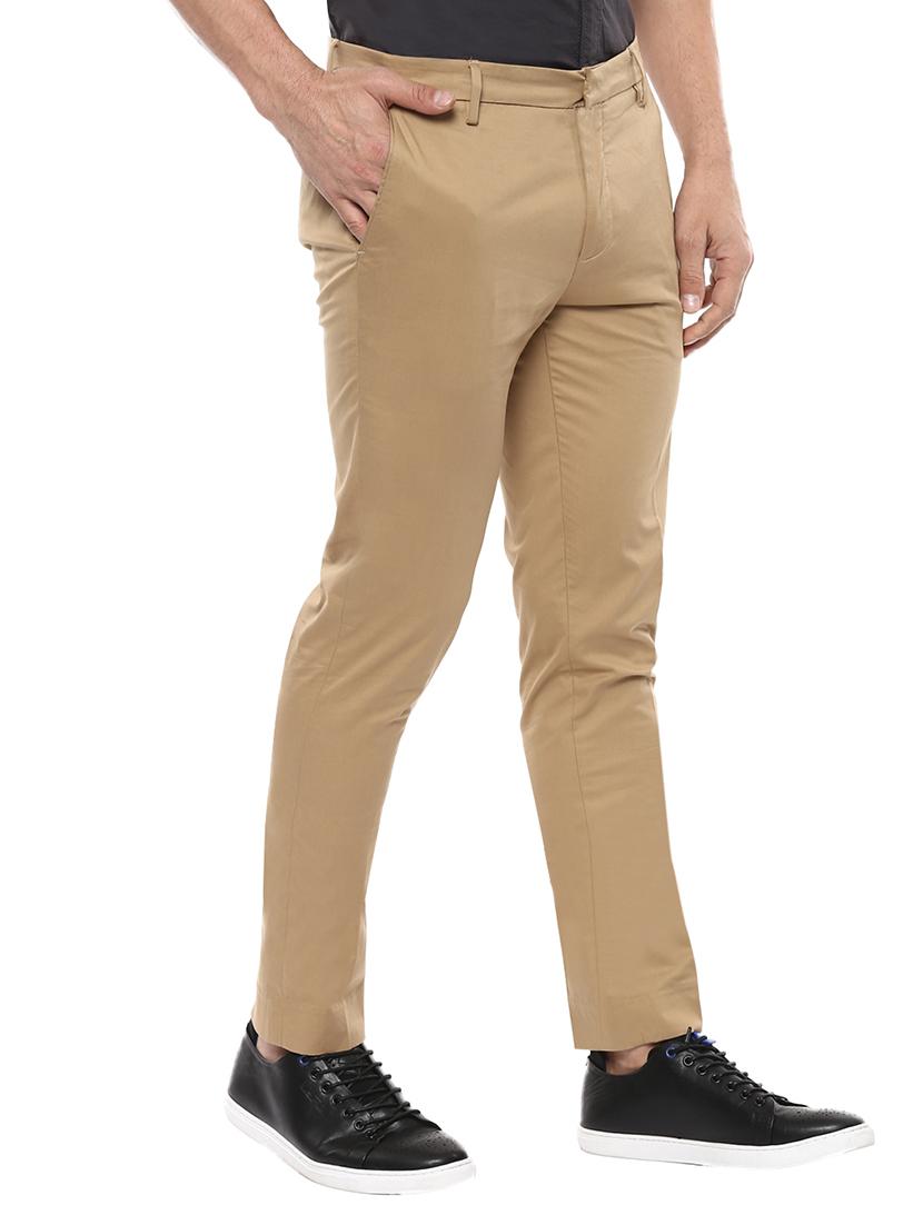 beige cotton chinos - 14997038 - Zoom Image - 2