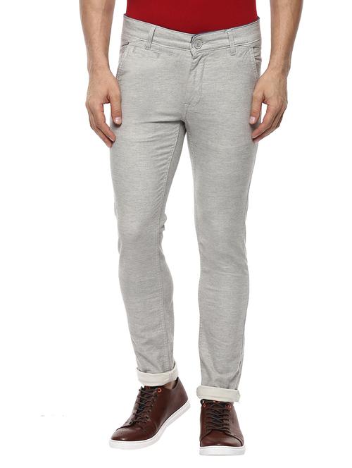 grey cotton chinos - 14997047 - Standard Image - 1