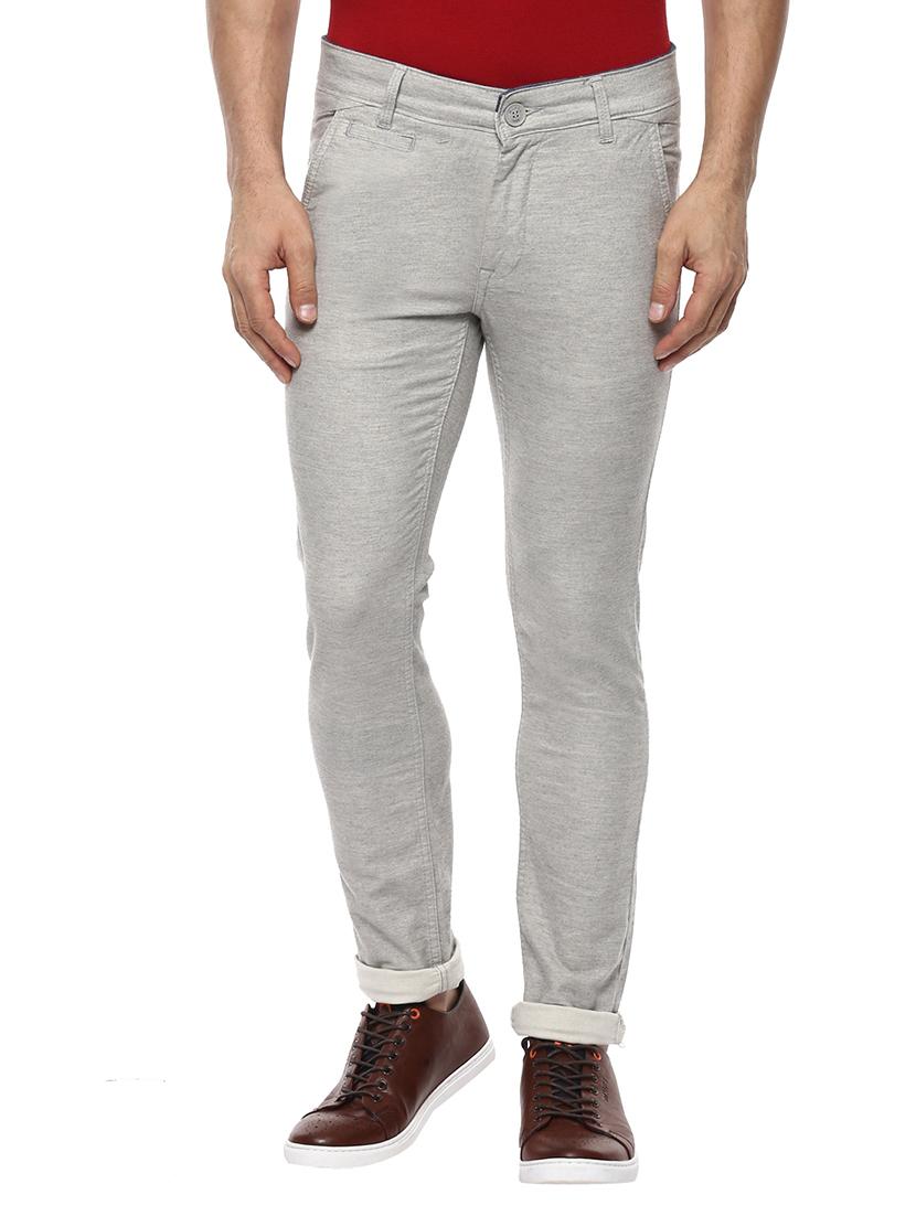 grey cotton chinos - 14997047 - Zoom Image - 1