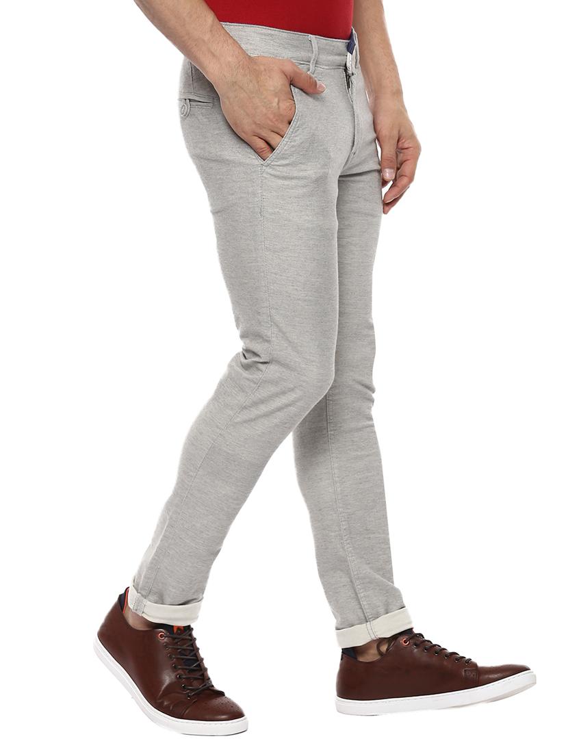 grey cotton chinos - 14997047 - Zoom Image - 2