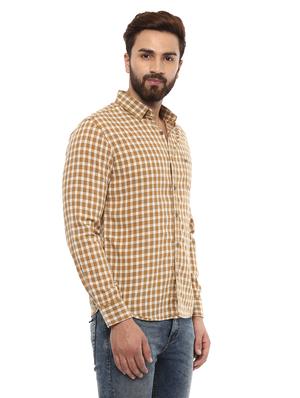 mustard cotton casual shirt - 14997187 - Standard Image - 2
