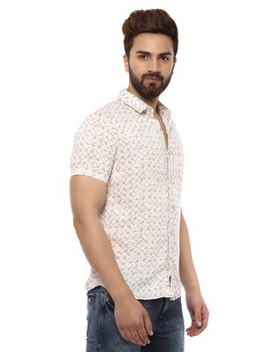 beige cotton casual shirt - 14997251 - Standard Image - 2