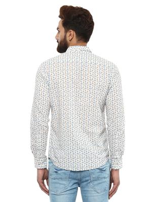 off white cotton casual shirt - 14997255 - Standard Image - 3