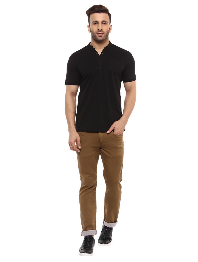 black cotton pocket t-shirt - 14997294 - Zoom Image - 4