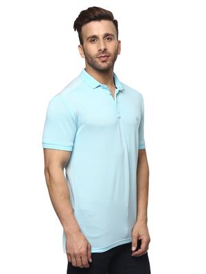 turquoise cotton t-shirt - 14997322 - Standard Image - 2