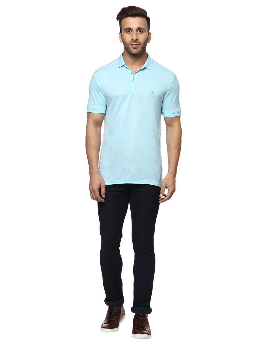 turquoise cotton t-shirt - 14997322 - Zoom Image - 4
