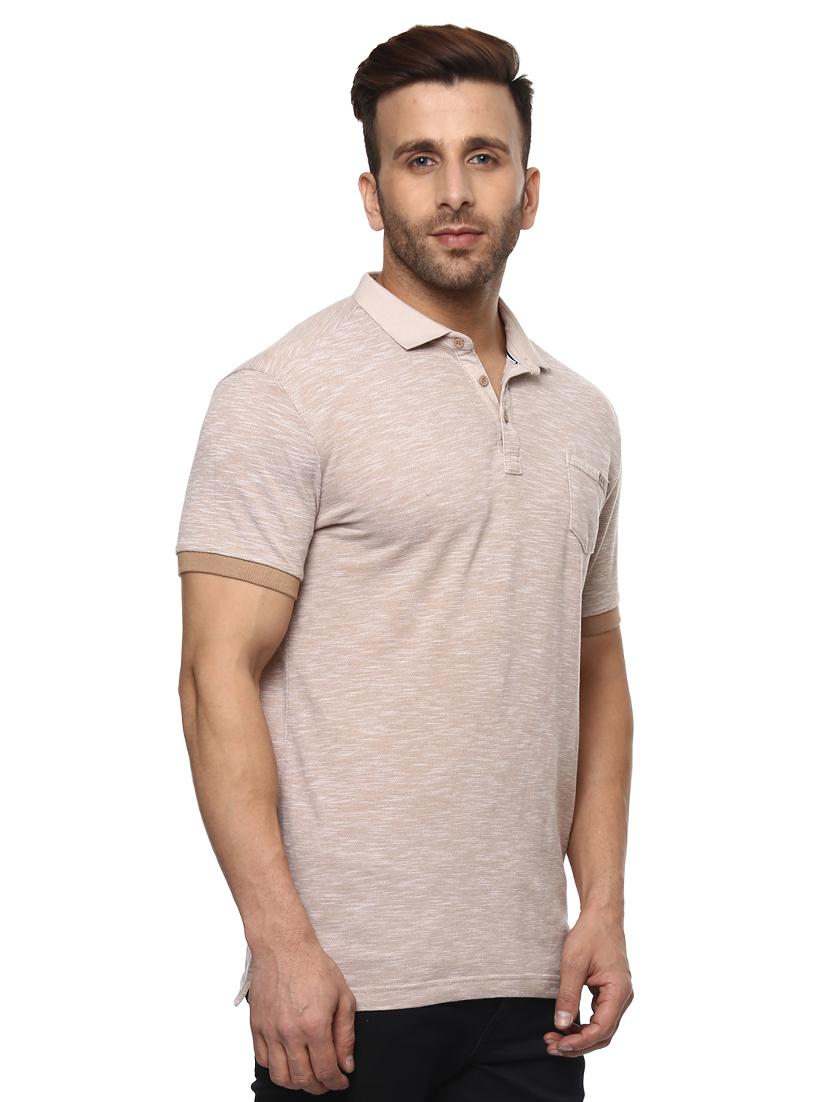 beige cotton pocket t-shirt - 14997411 - Zoom Image - 2