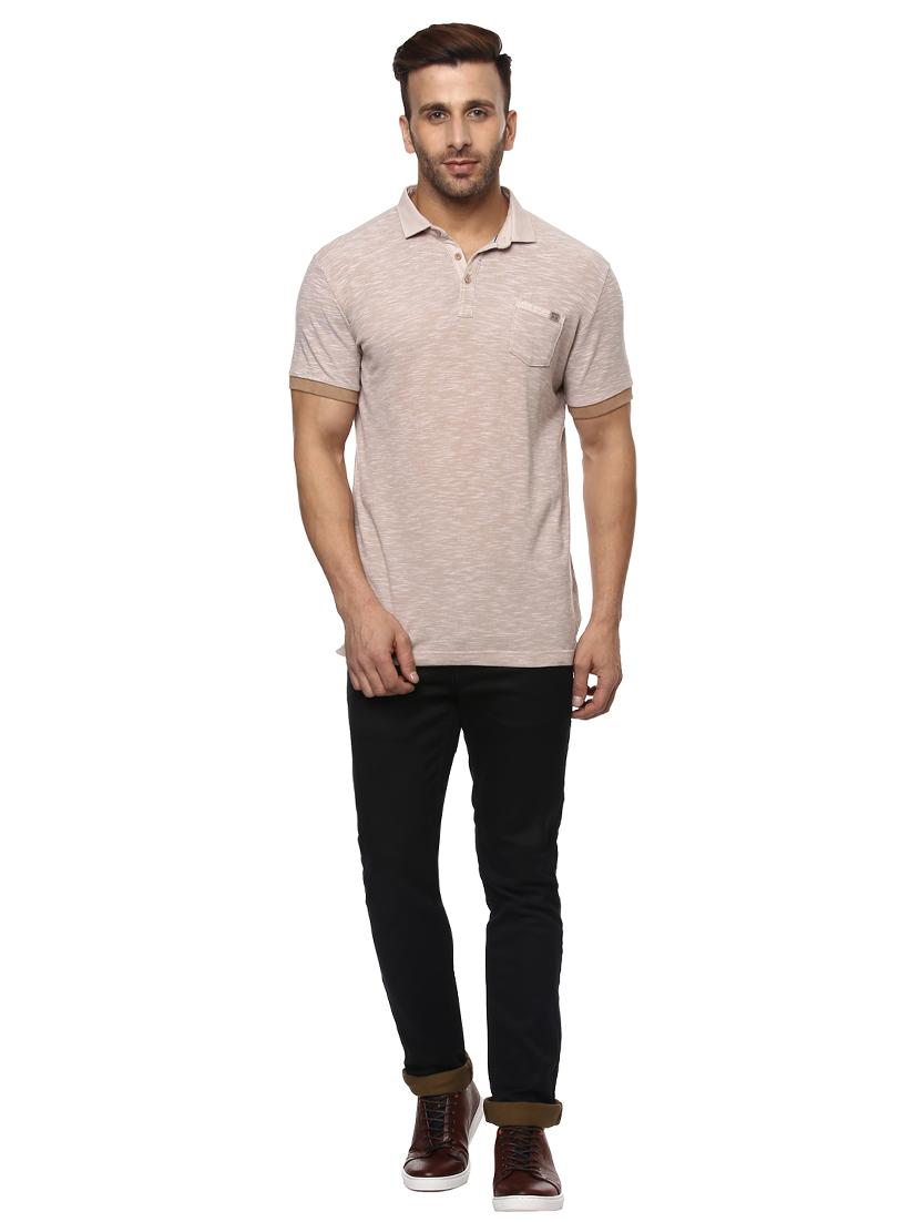 beige cotton pocket t-shirt - 14997411 - Zoom Image - 4