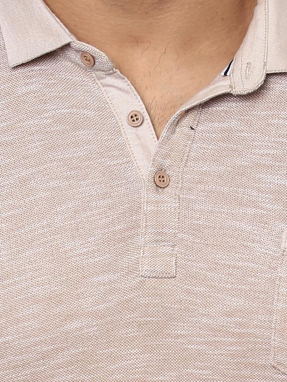 beige cotton pocket t-shirt - 14997411 - Zoom Image - 5