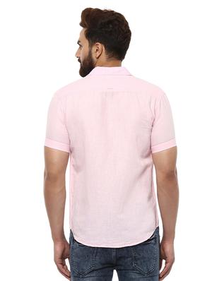 pink cotton casual shirt - 14997508 - Standard Image - 3